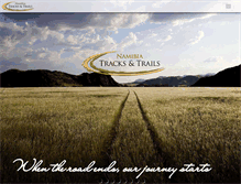 Tablet Screenshot of namibia-tracks-and-trails.com